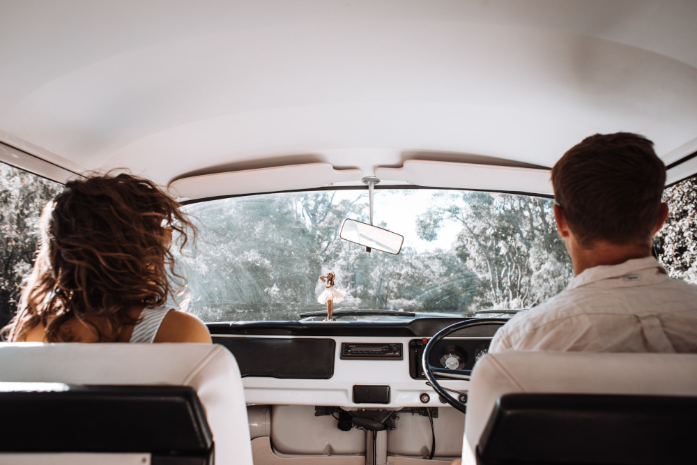 Looking Forward Through Windshield