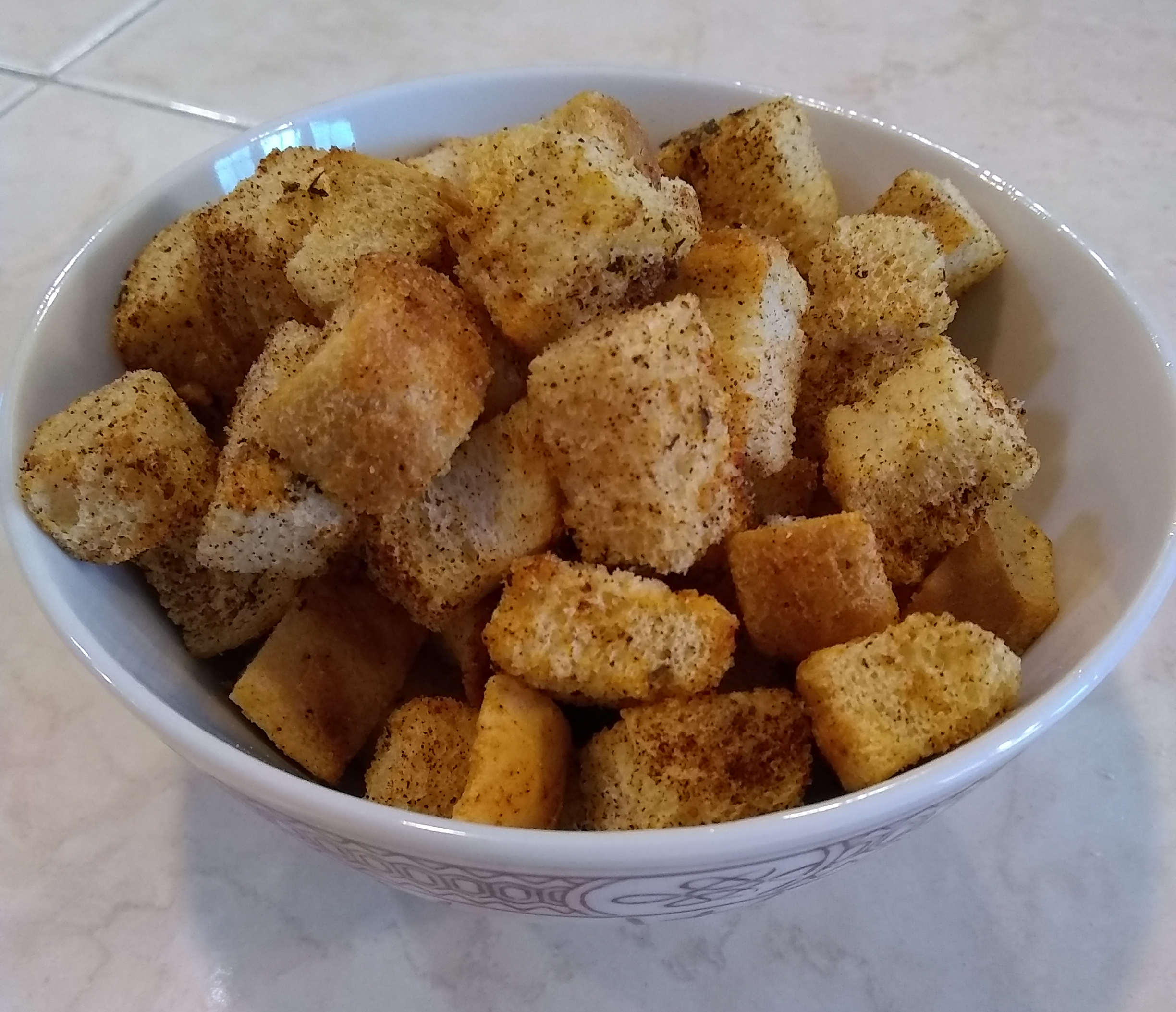 Bowl Of Croutons