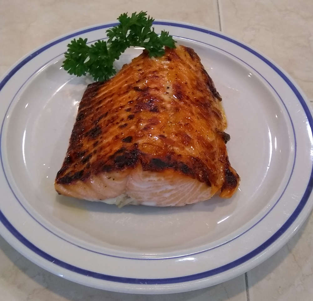 Cooked Plated Salmon Fillet