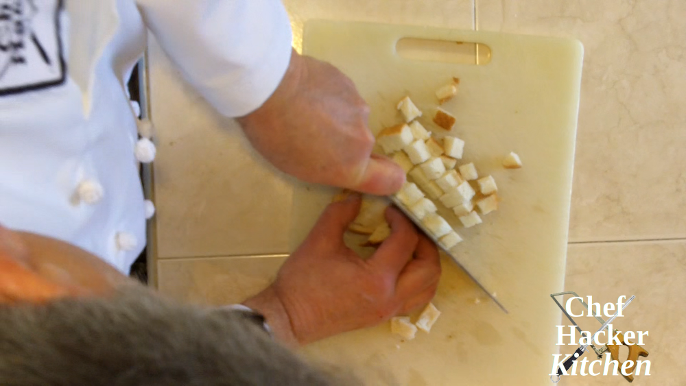 Dicing Bread For Croutons