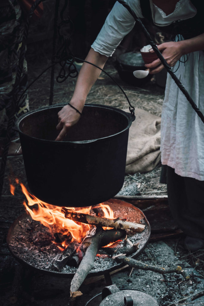 Outdoor Fired Soup Cauldron