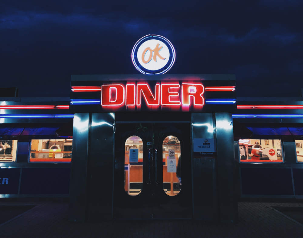 Exterior of The OK Diner