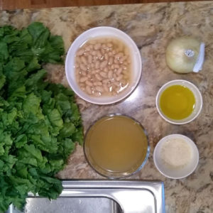 Greens and Beans Ingredients