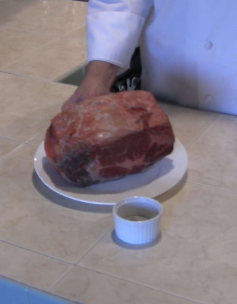 Prime Rib Roast Ready For Cooking