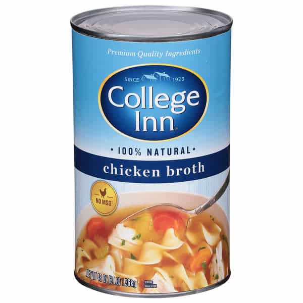 A Can Of Commercial Chicken Broth