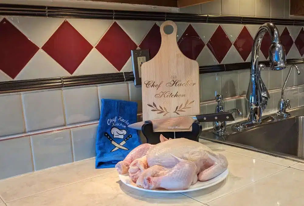 Whole Chicken On Counter